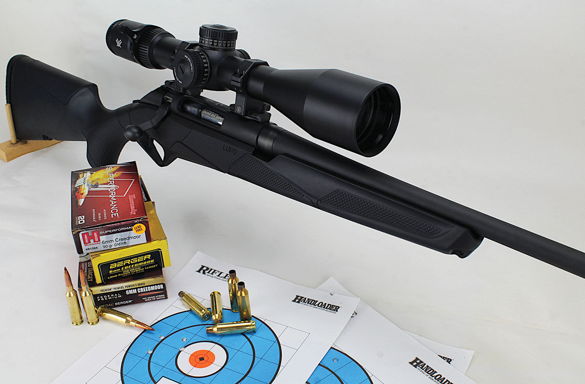 Chambered in 6mm Creedmoor, Benelli’s Lupo has the accuracy to serve double duty on varmints and medium-size game.